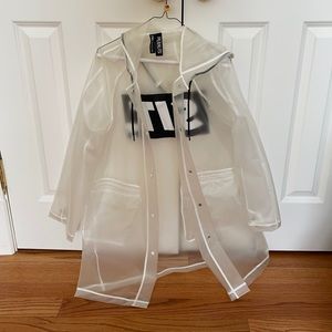 Peanuts x Zara Clear “SIT” Rain Jacket (L-XL)